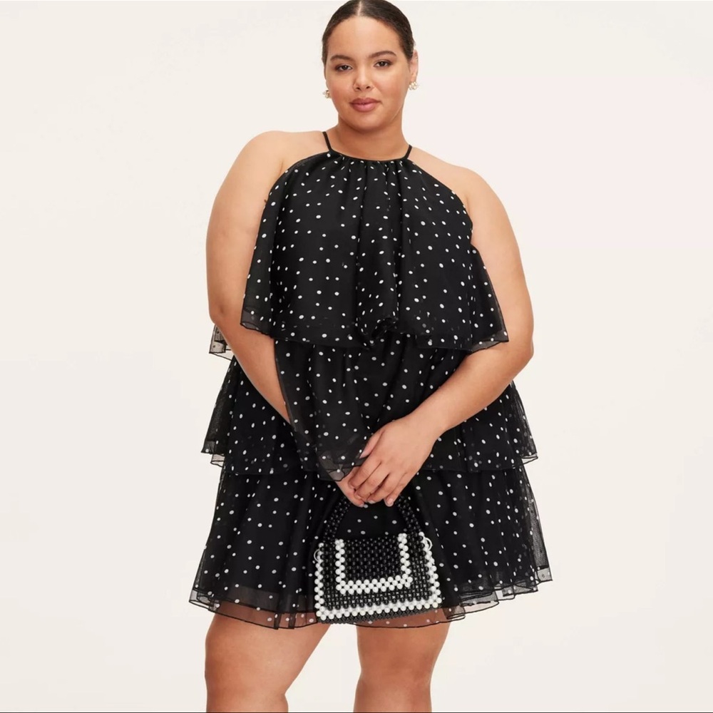 Kate Spade Black and White Polka Dot Mini Dress